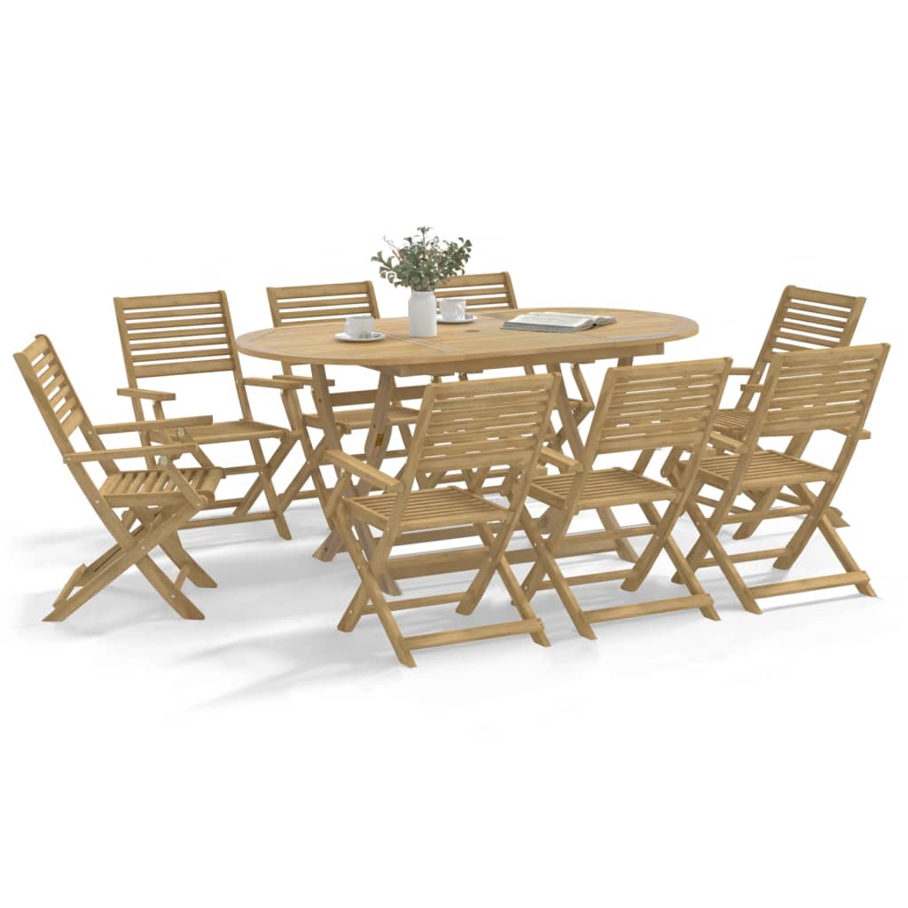 Hopfällbara Trädgårdsstolar 2 St 48,5X61,5X87 Cm Massiv Akacia