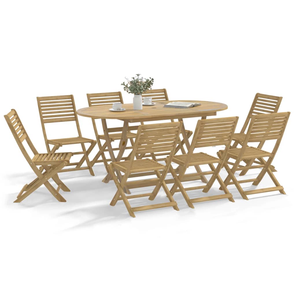 Hopfällbara Trädgårdsstolar 2 St 48,5X61,5X87 Cm Massiv Akacia