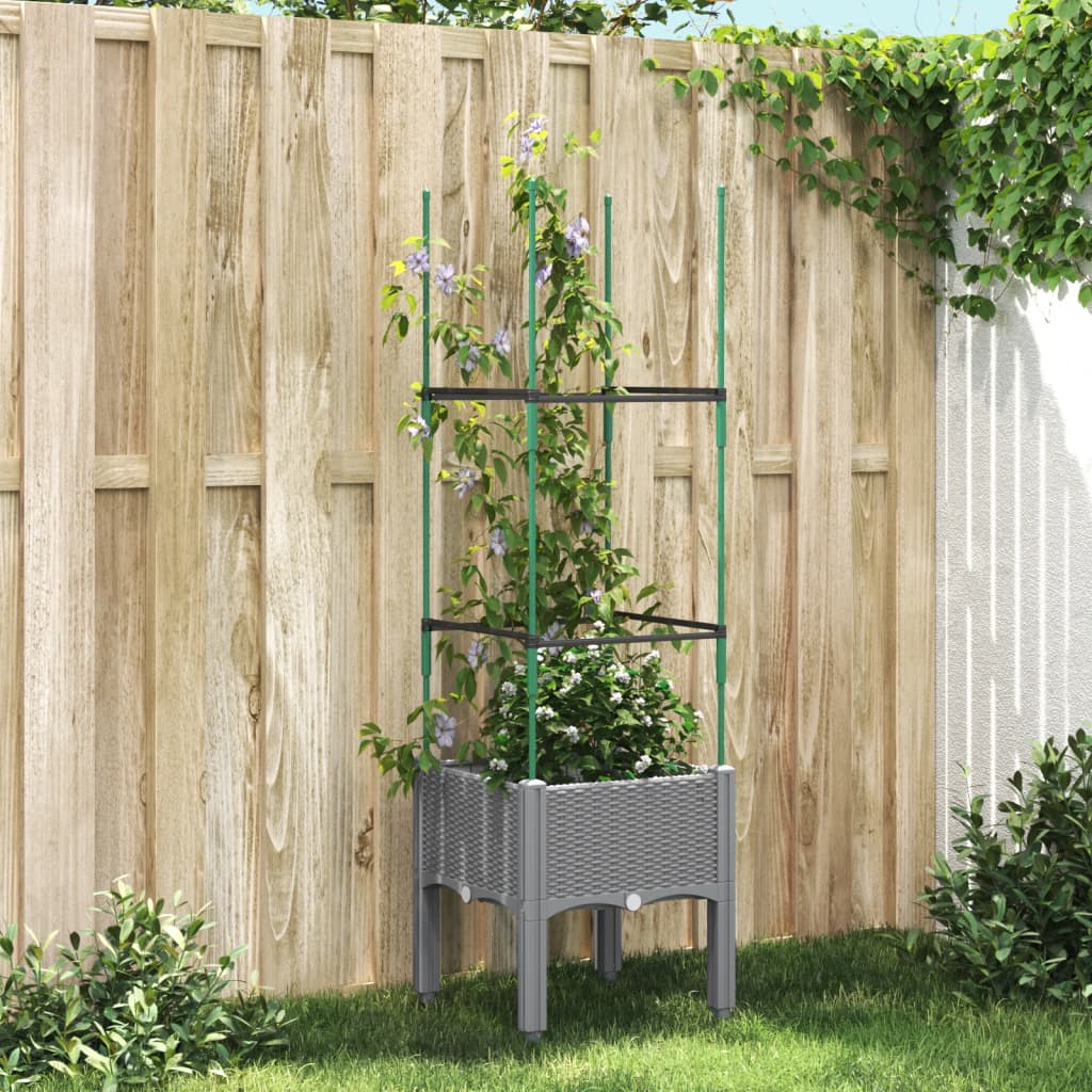 Odlingslåda Med Spaljé 120X40X142,5 Cm Pp