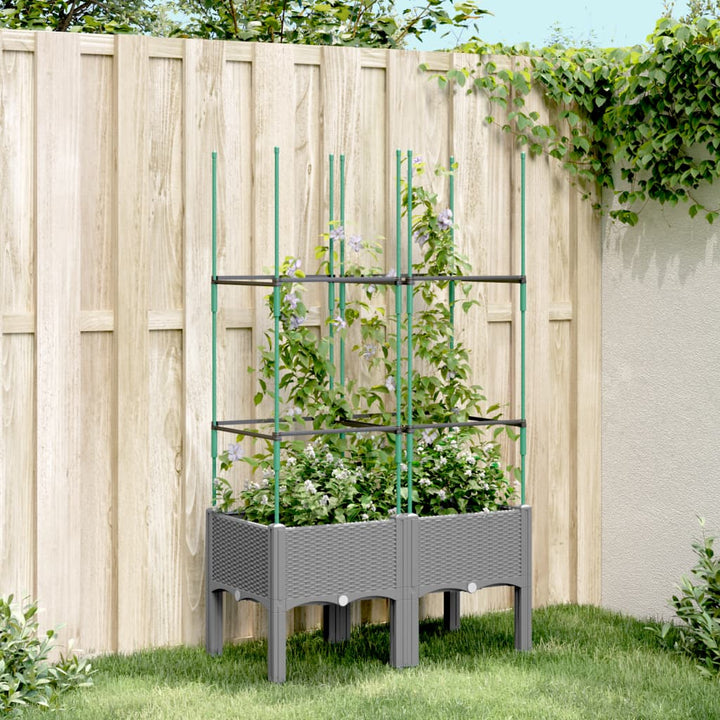 Odlingslåda Med Spaljé 120X40X142,5 Cm Pp