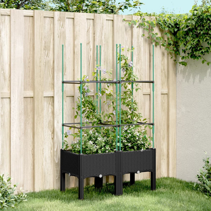 Odlingslåda Med Spaljé 120X40X142,5 Cm Pp