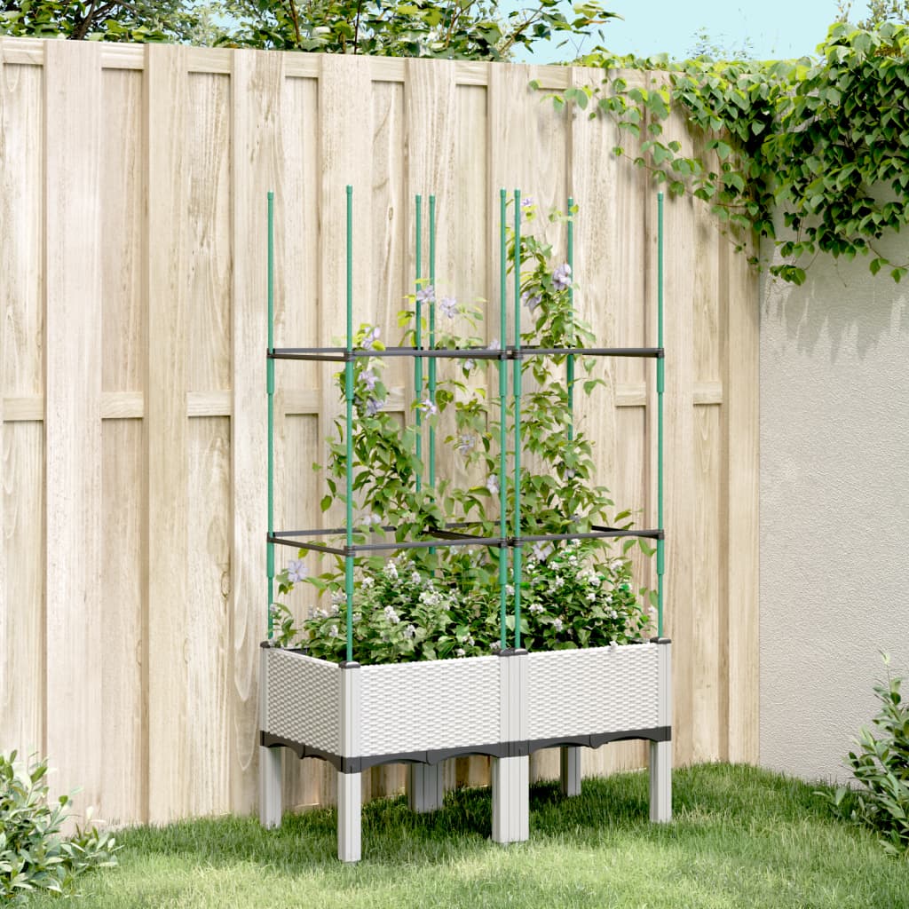 Odlingslåda Med Spaljé 120X40X142,5 Cm Pp