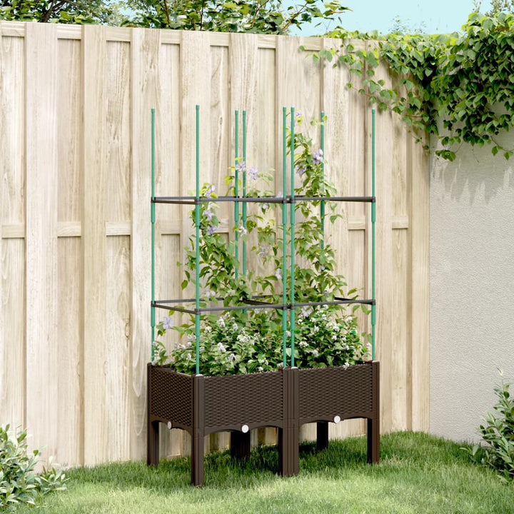 Odlingslåda Med Spaljé 120X40X142,5 Cm Pp