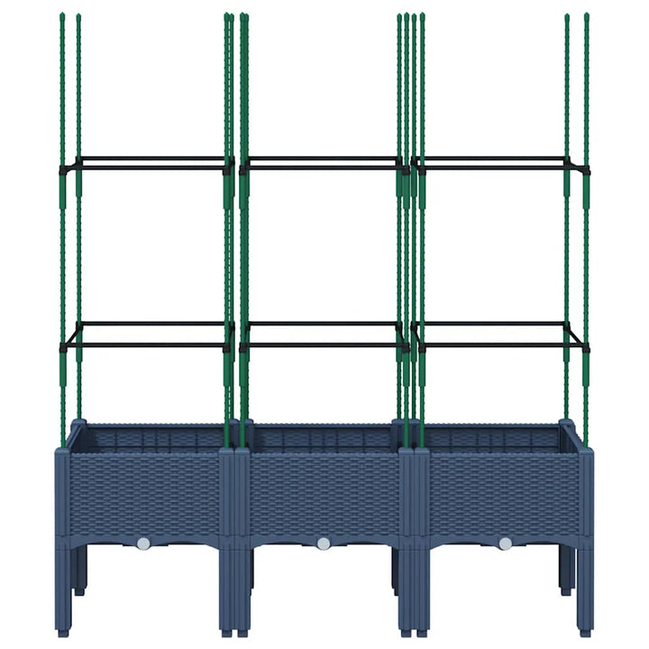 Odlingslåda Med Spaljé 120X40X142,5 Cm Pp