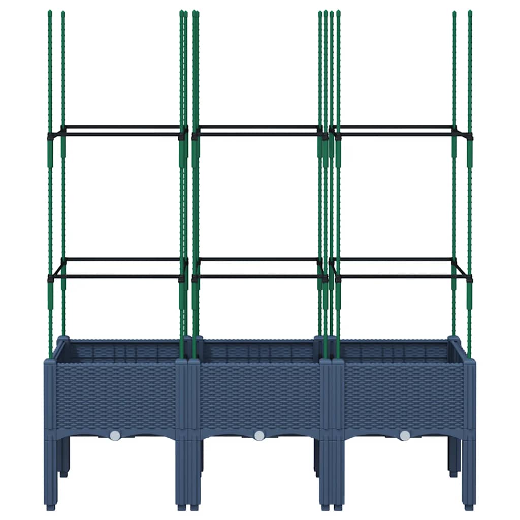 Odlingslåda Med Spaljé 120X40X142,5 Cm Pp