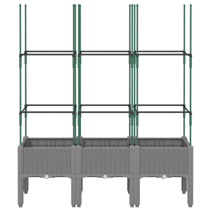 Odlingslåda Med Spaljé 120X40X142,5 Cm Pp