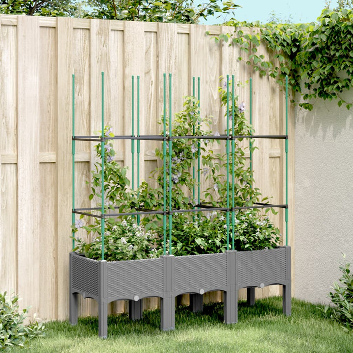 Odlingslåda Med Spaljé 120X40X142,5 Cm Pp