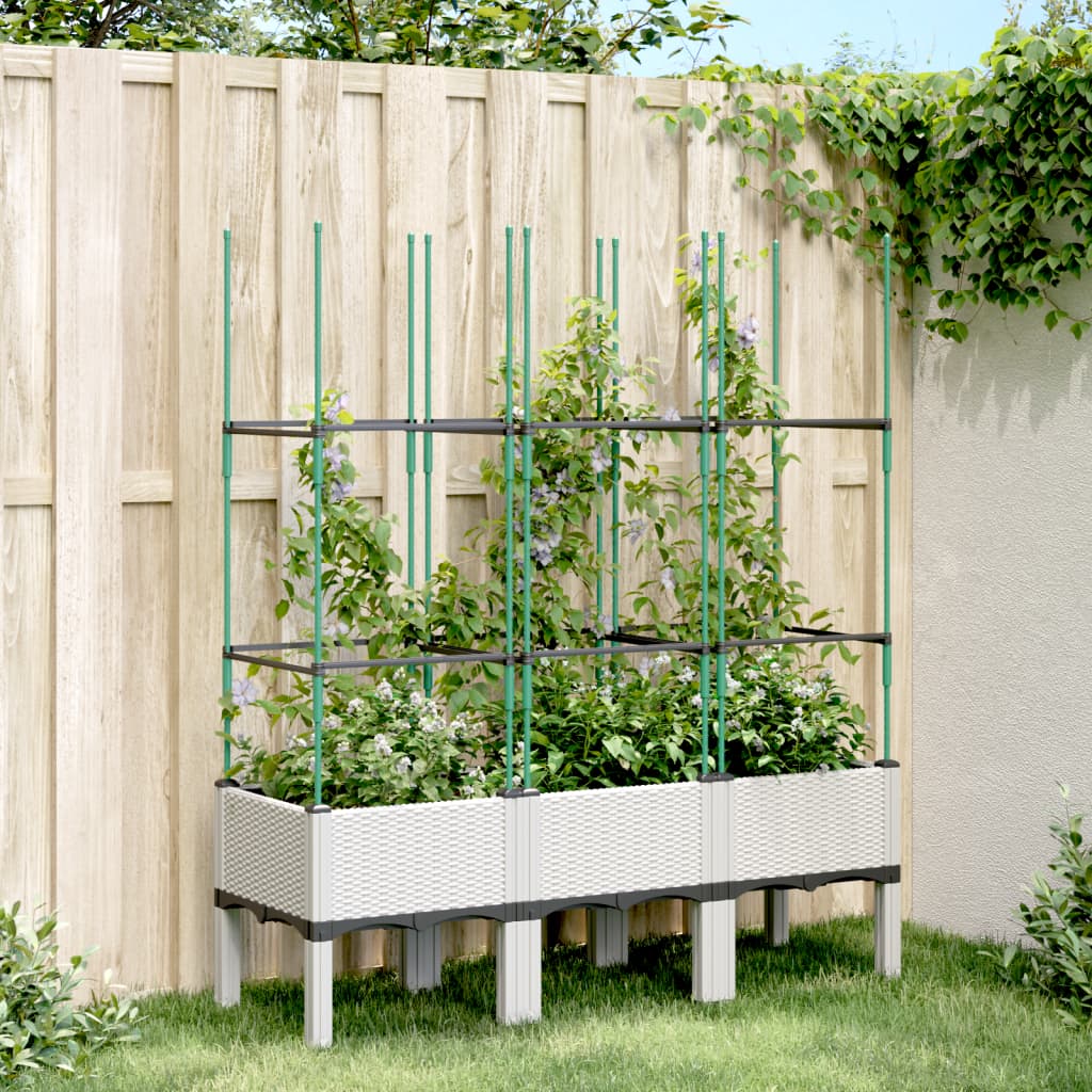 Odlingslåda Med Spaljé 120X40X142,5 Cm Pp