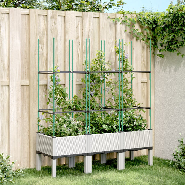 Odlingslåda Med Spaljé 120X40X142,5 Cm Pp