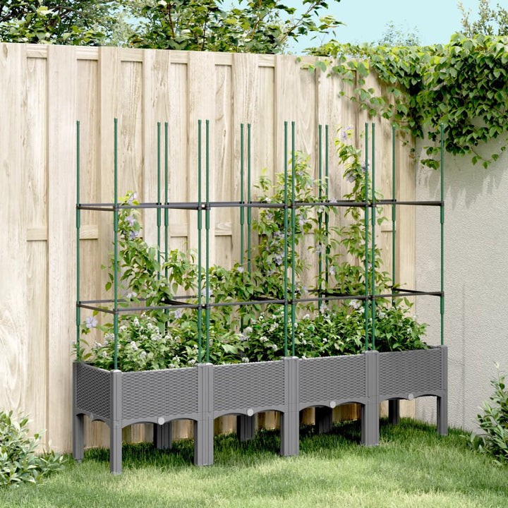 Odlingslåda Med Spaljé 120X40X142,5 Cm Pp