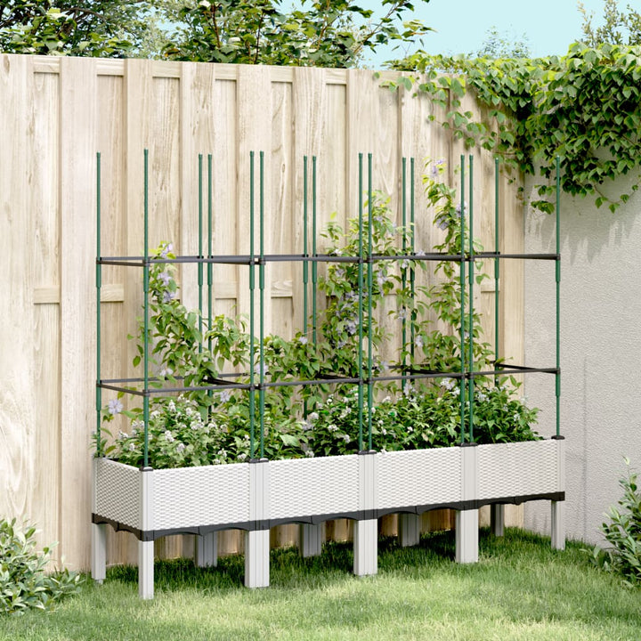 Odlingslåda Med Spaljé 120X40X142,5 Cm Pp
