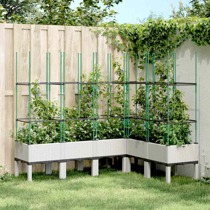 Odlingslåda Med Spaljé 120X40X142,5 Cm Pp