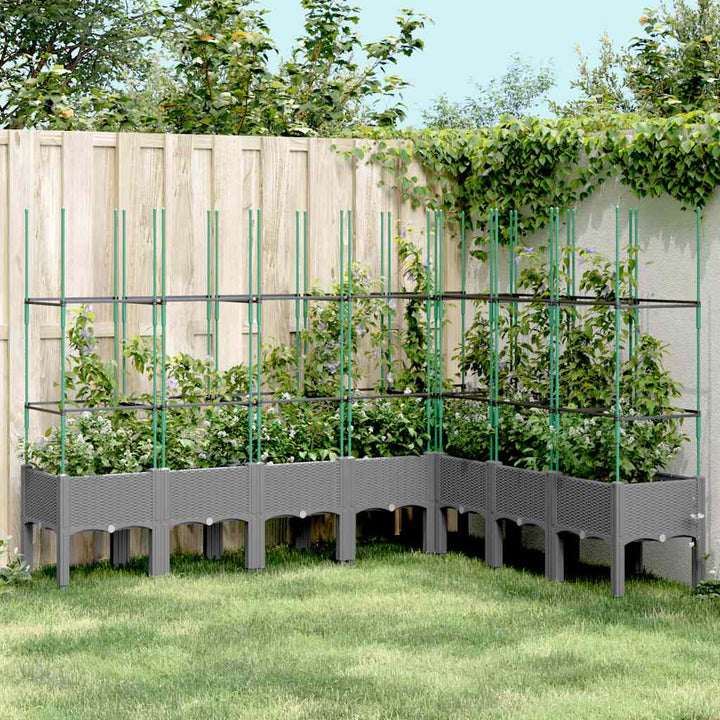 Odlingslåda Med Spaljé 120X40X142,5 Cm Pp