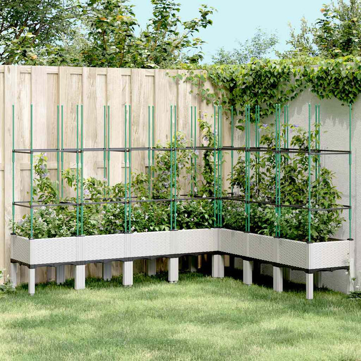 Odlingslåda Med Spaljé 120X40X142,5 Cm Pp