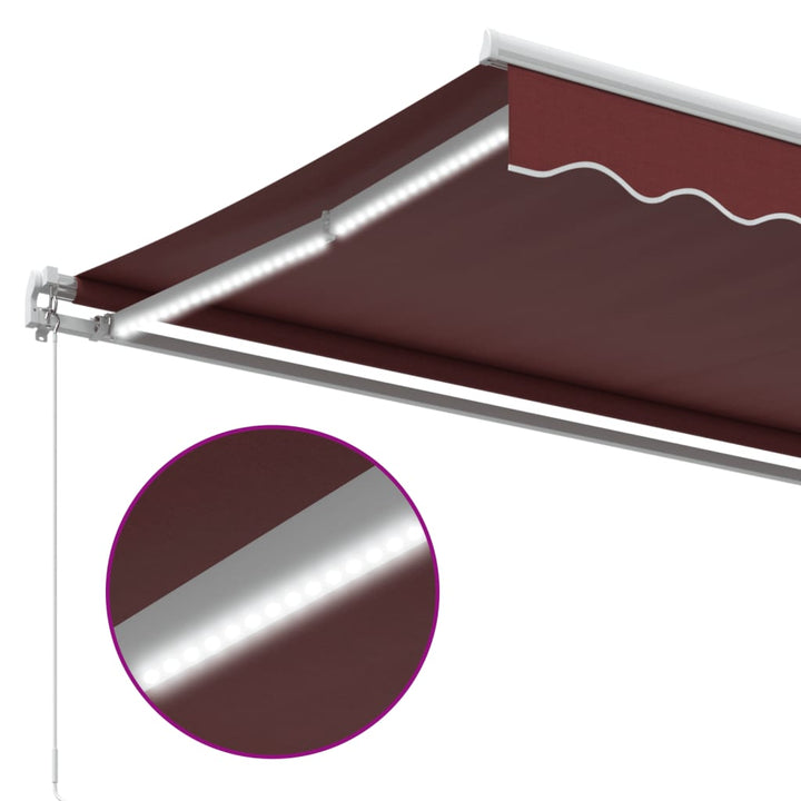 Markis Manuellt Infällbar Med Led