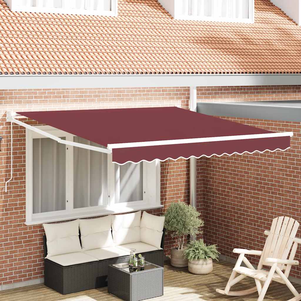 Markis Manuellt Infällbar 300X250 Cm Brun