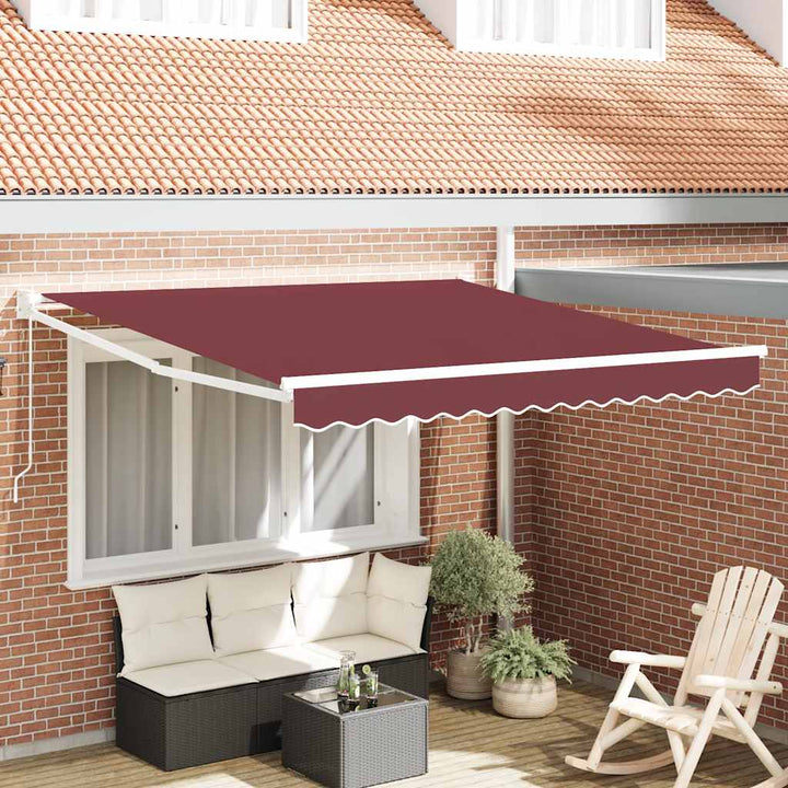 Markis Manuellt Infällbar 300X250 Cm Brun