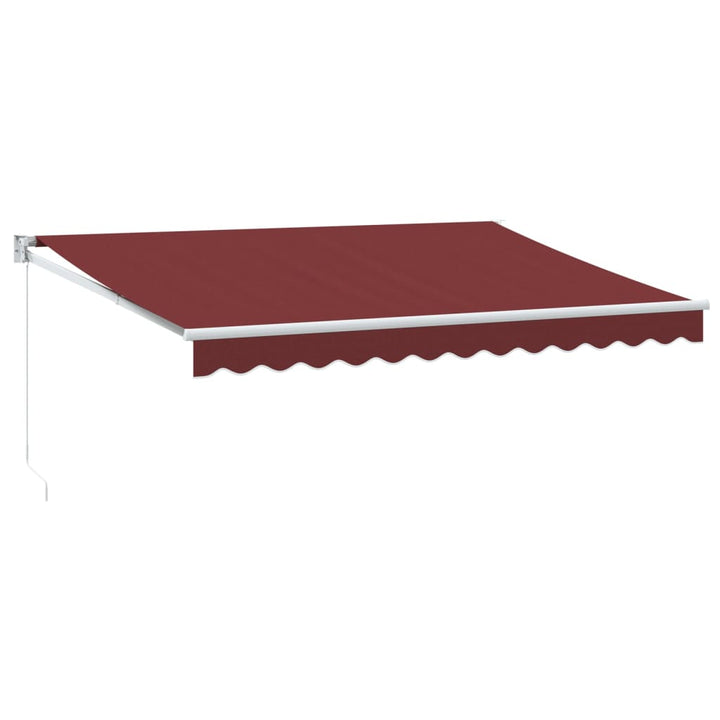 Markis Manuellt Infällbar Vinröd 350X250 Cm