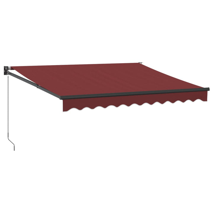 Markis Manuellt Infällbar Vinröd 300X250 Cm