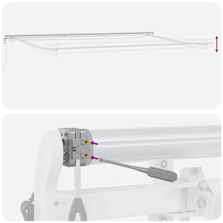 Markis Automatiskt Infällbar Med Led