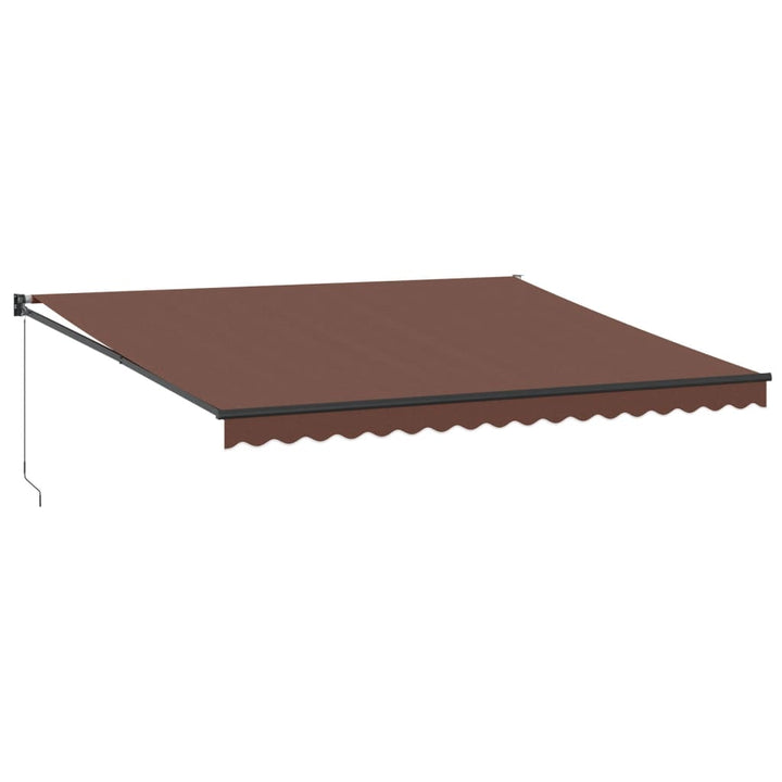 Markis Manuellt Infällbar 450X300 Cm Brun