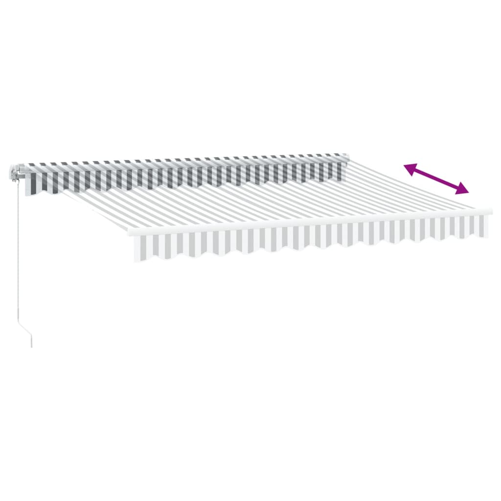 Markis Manuellt Infällbar Med Leds