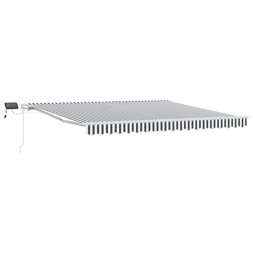 Markis Manuellt Infällbar Med Leds