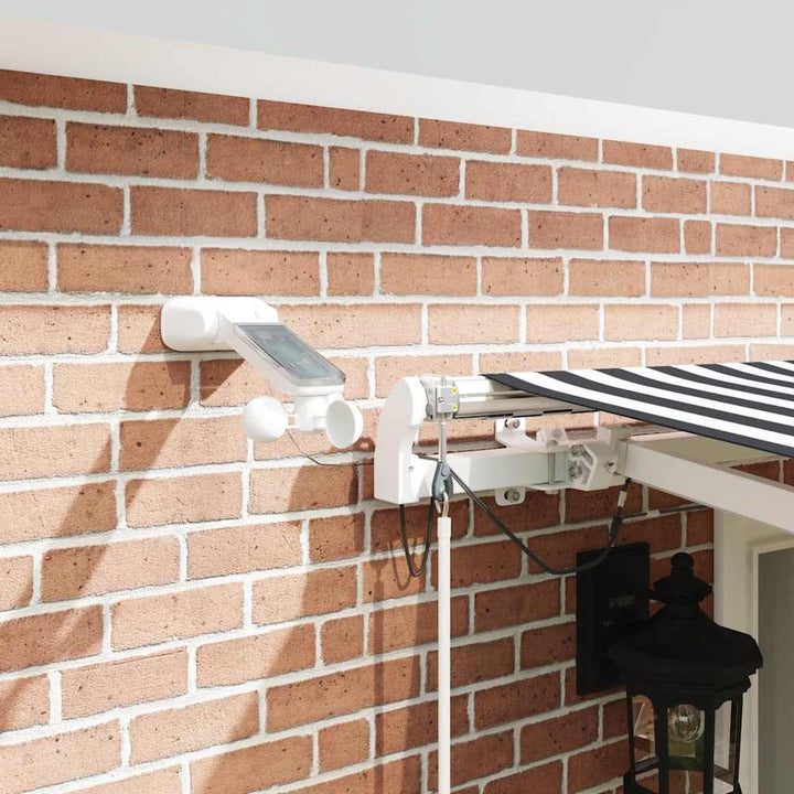 Markis Automatiskt Infällbar Med Leds Antracit&amp;Vit