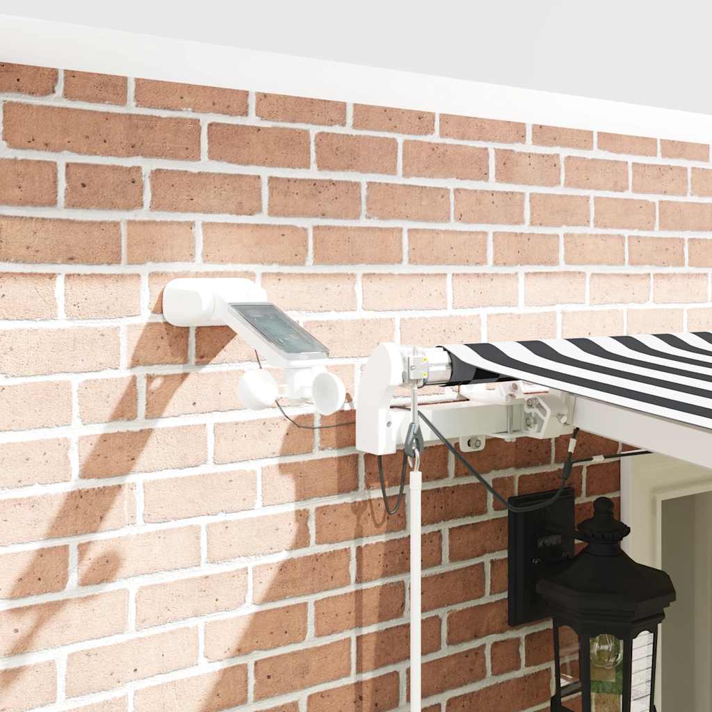 Markis Automatiskt Infällbar Med Leds Antracit&amp;Vit