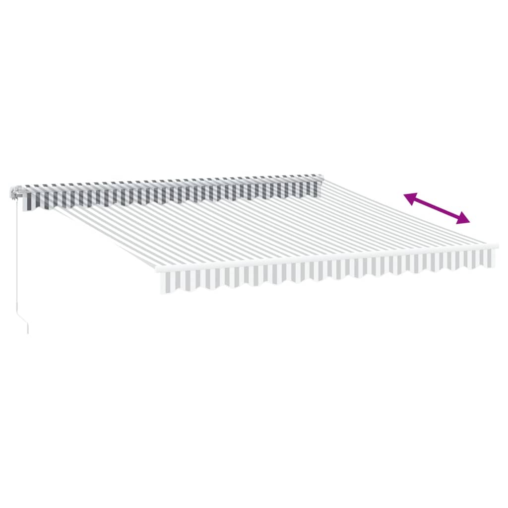 Markis Manuellt Infällbar Med Leds