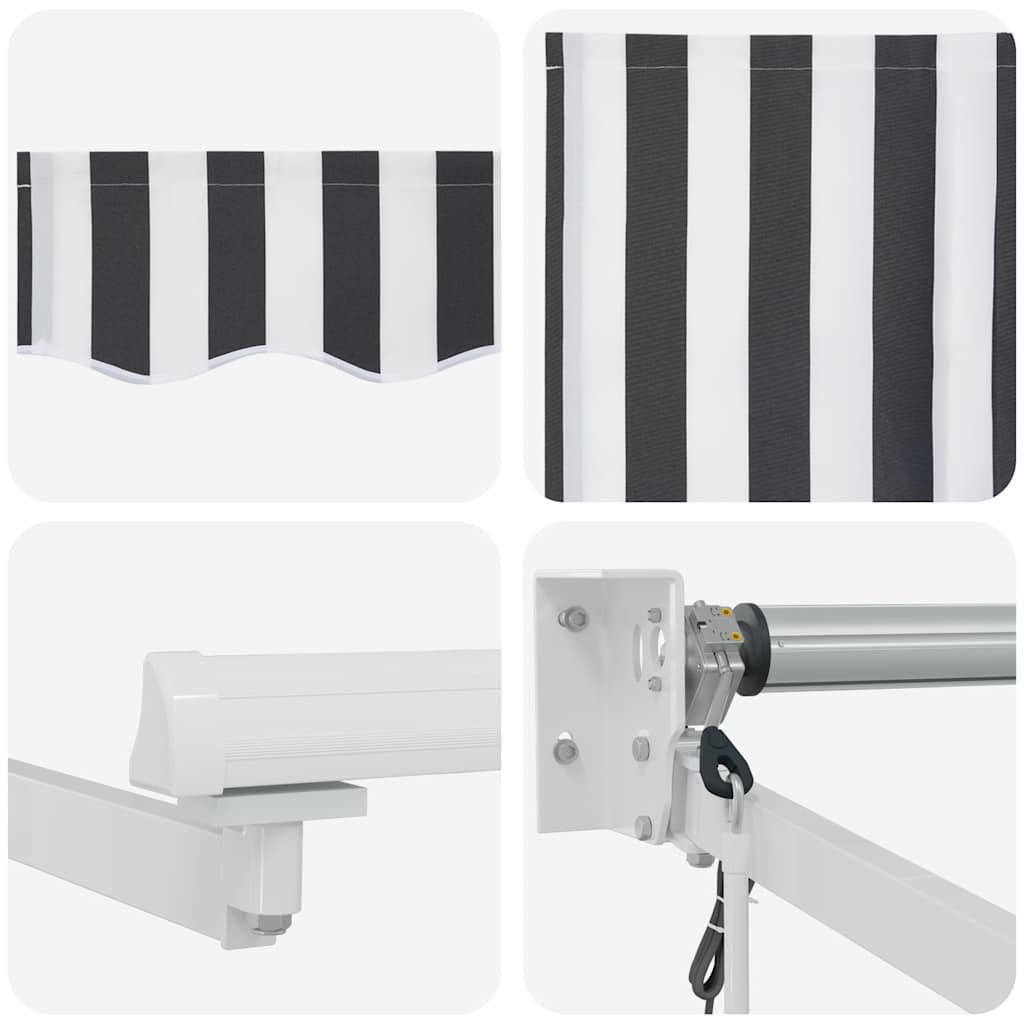 Markis Infällbar 3X2,5 M Tyg&amp;Aluminium