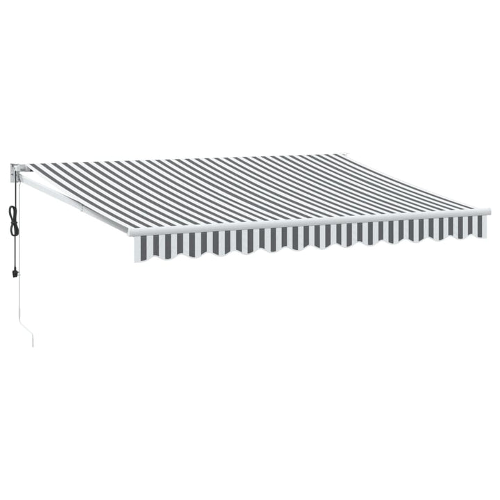 Markis Infällbar 3,5X2,5 M Tyg&amp;Aluminium