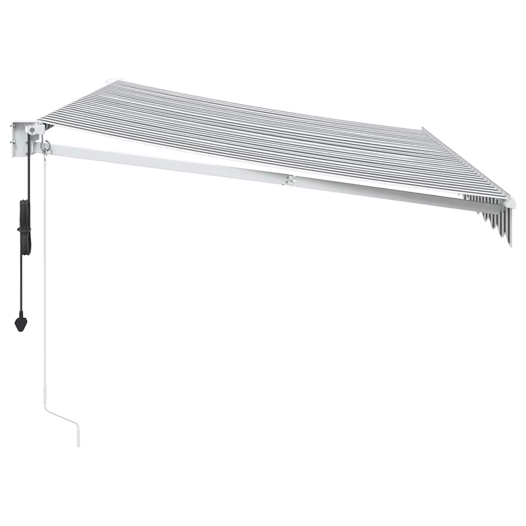 Markis Infällbar 3,5X2,5 M Tyg&amp;Aluminium