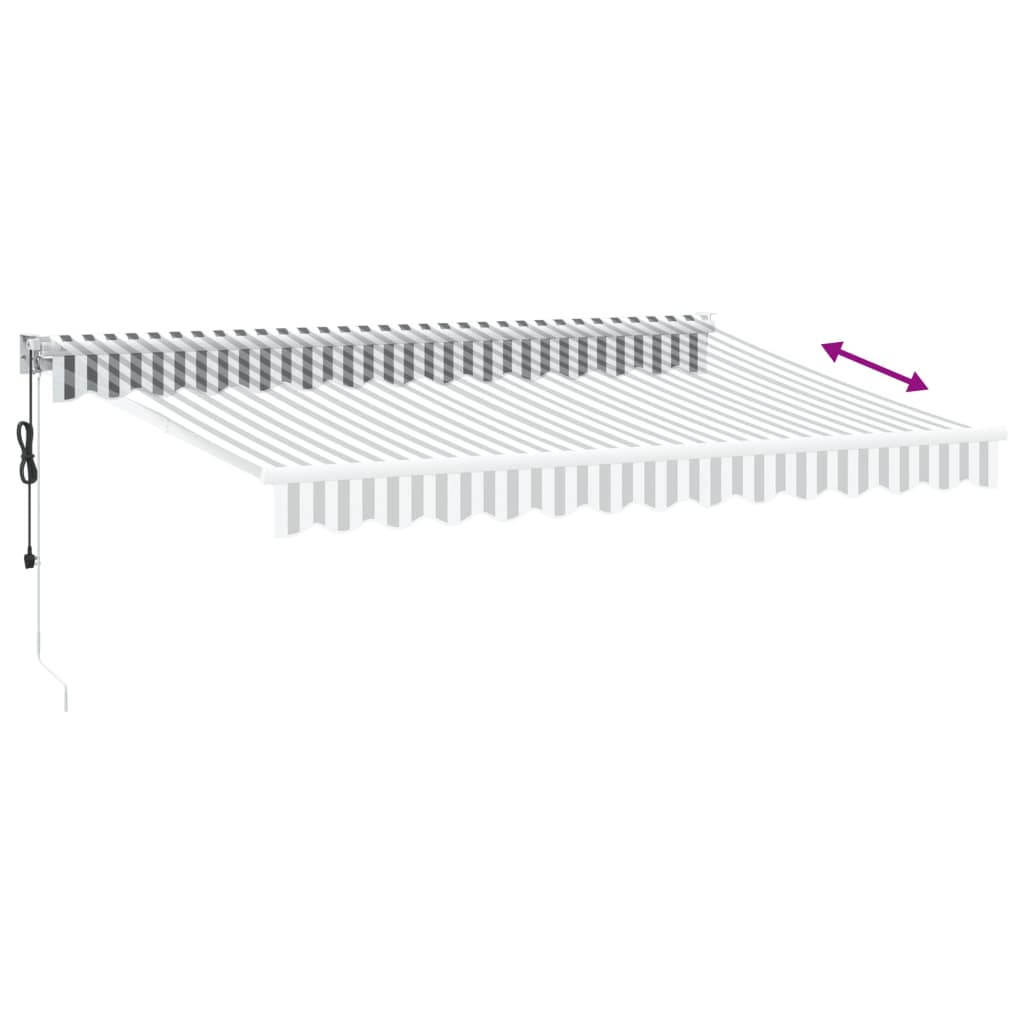 Markis Infällbar 3,5X2,5 M Tyg&amp;Aluminium