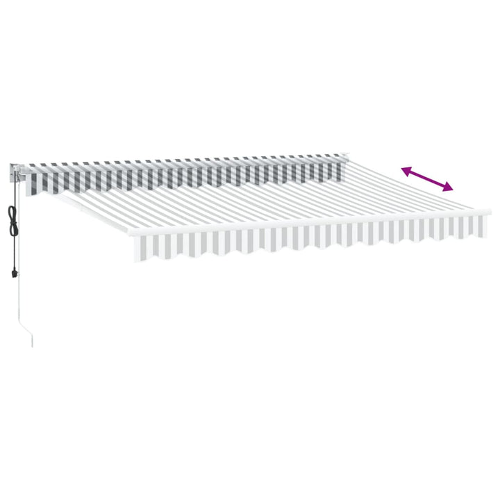 Markis Infällbar 3,5X2,5 M Tyg&amp;Aluminium