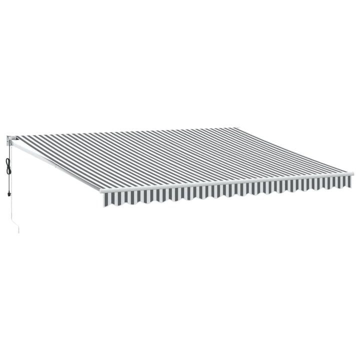 Markis Infällbar 4,5X3 M Tyg&amp;Aluminium