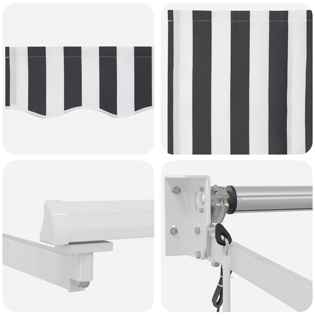 Markis Infällbar 4,5X3 M Tyg&amp;Aluminium