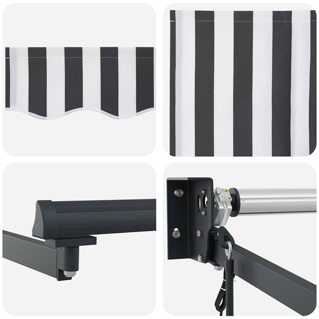 Markis Infällbar 3X2,5 M Tyg&amp;Aluminium