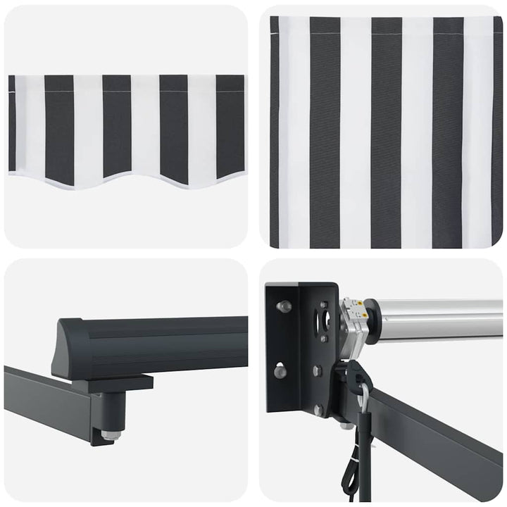 Markis Infällbar 3X2,5 M Tyg&amp;Aluminium