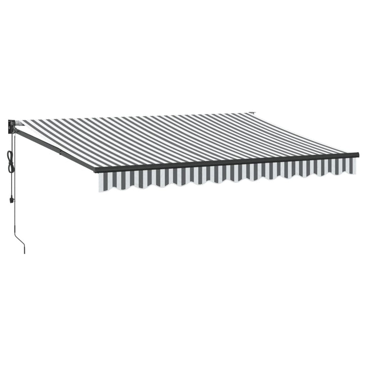 Markis Infällbar 3,5X2,5 M Tyg&amp;Aluminium