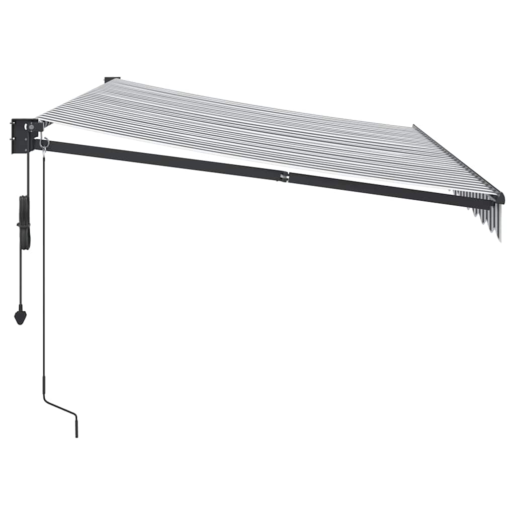 Markis Infällbar 3,5X2,5 M Tyg&amp;Aluminium