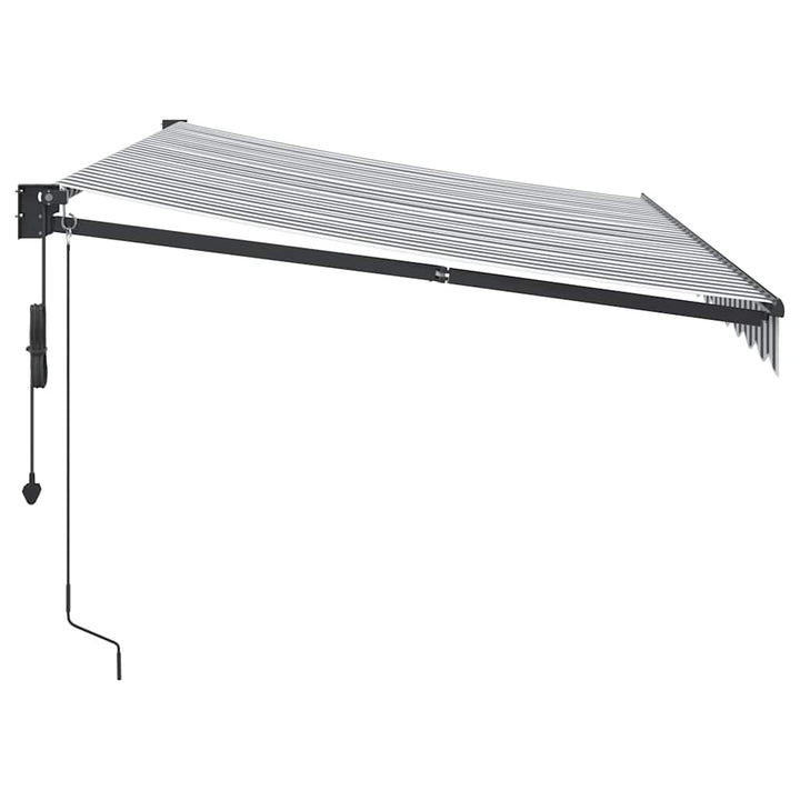 Markis Infällbar 3,5X2,5 M Tyg&amp;Aluminium