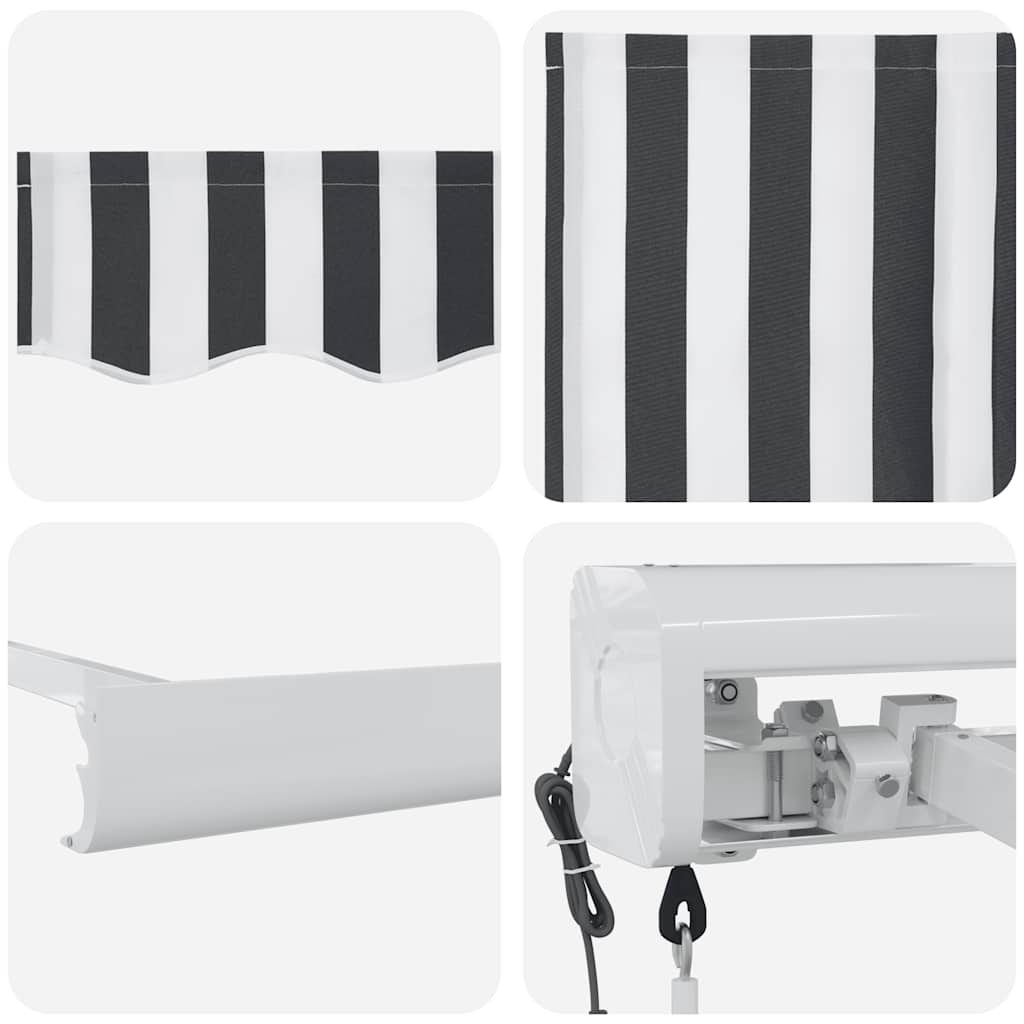 Markis Infällbar 3X2,5 M Tyg&amp;Aluminium