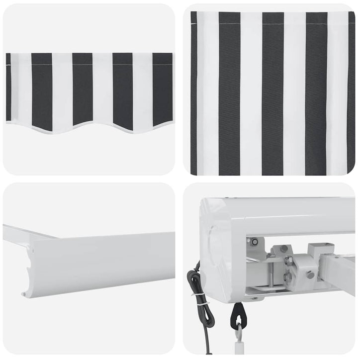 Markis Infällbar 3X2,5 M Tyg&amp;Aluminium