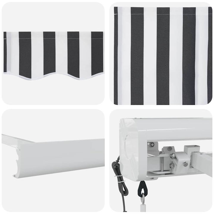 Markis Infällbar 4,5X3 M Tyg&amp;Aluminium