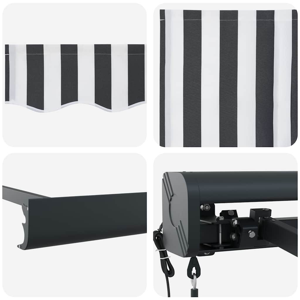 Markis Infällbar 4X3 M Tyg&amp;Aluminium
