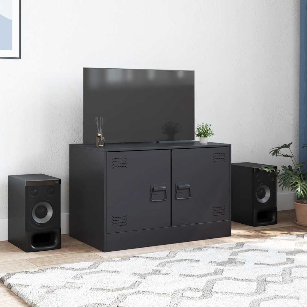 Tv-Skåp 2 St 67X39X44 Cm Stål