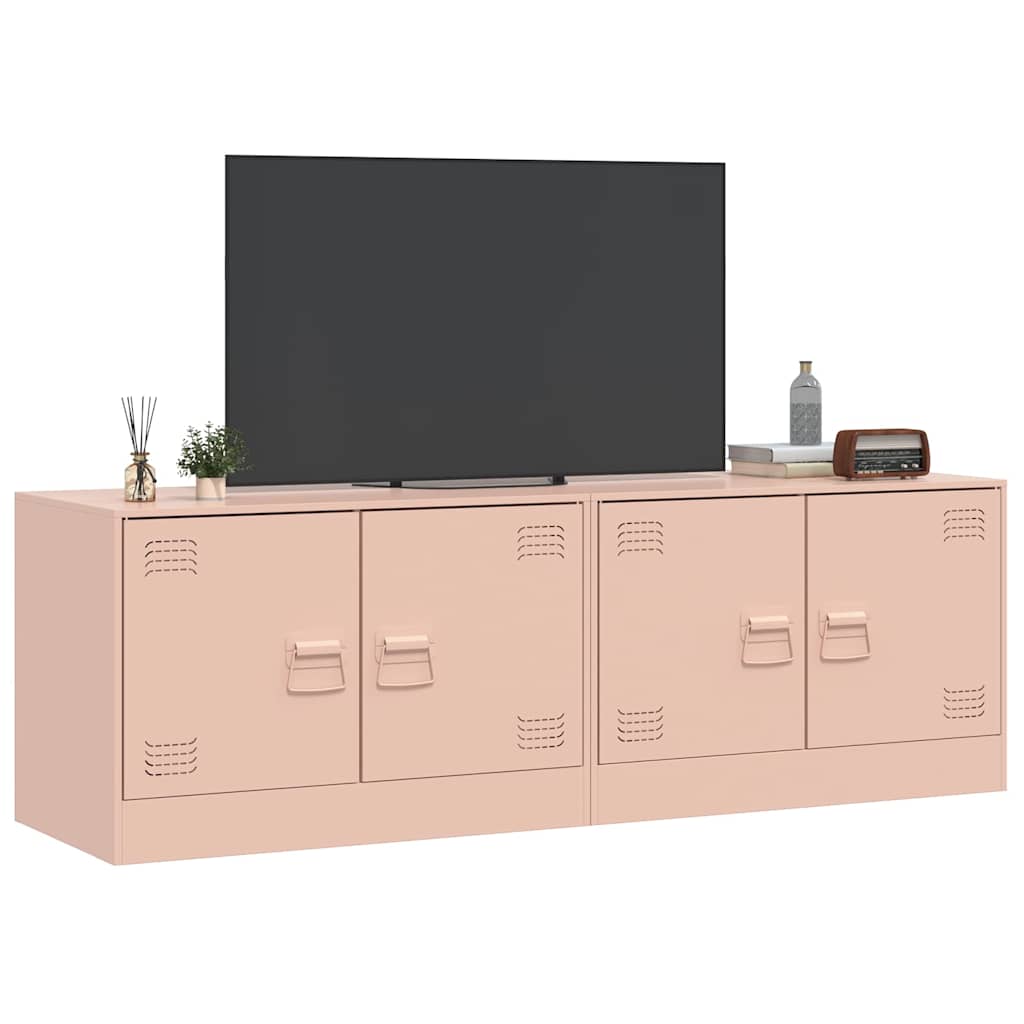 Tv-Skåp 2 St 67X39X44 Cm Stål