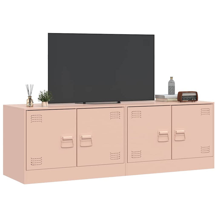 Tv-Skåp 2 St 67X39X44 Cm Stål