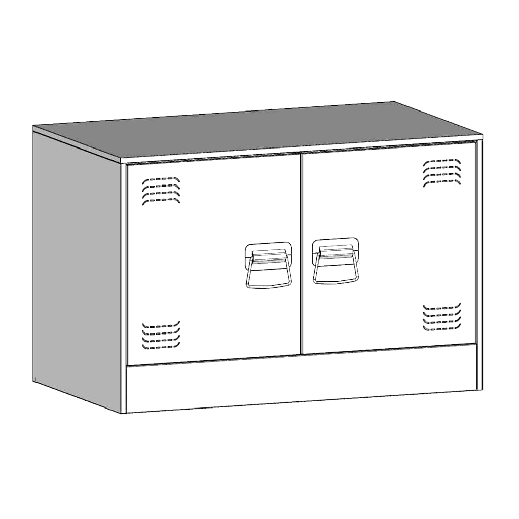 Tv-Skåp 2 St 67X39X44 Cm Stål